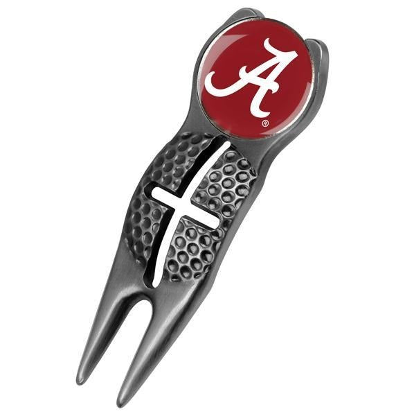 Alabama Crimson Tide - Crosshairs Divot Tool - Black - Linkswalkerdirect