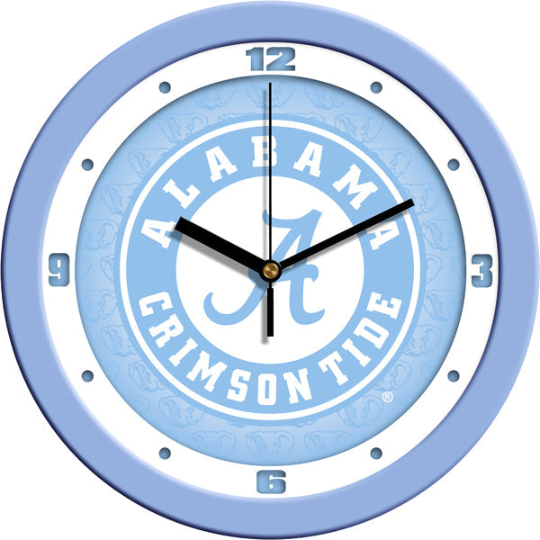 Alabama Crimson Tide - Baby Blue Wall Clock - SuntimeDirect