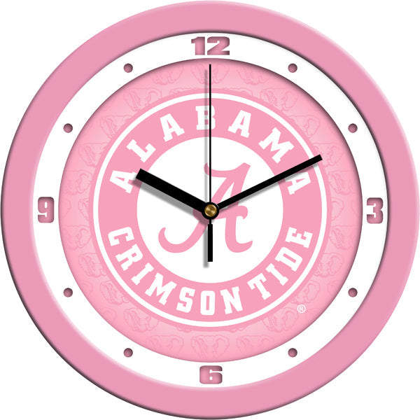 Alabama Crimson Tide - Pink Wall Clock - SuntimeDirect