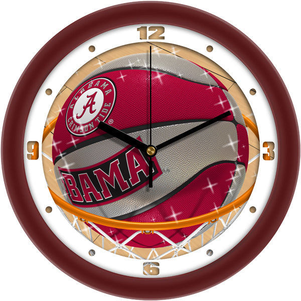 Alabama Crimson Tide - Slam Dunk Wall Clock - SuntimeDirect